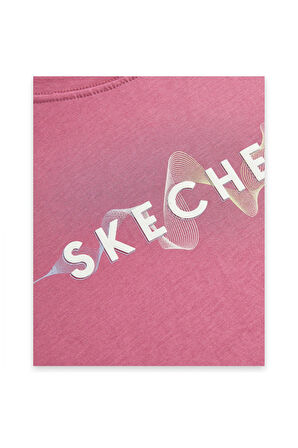 Skechers S242142 W Light Weight Regular Pembe Kadın T-Shirt
