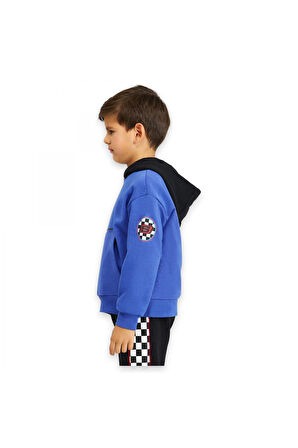 Skechers Sk242042 B Lw Fleece Hoodie Mavi Erkek Çocuk Sweatshirt
