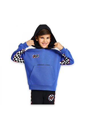 Skechers Sk242042 B Lw Fleece Hoodie Mavi Erkek Çocuk Sweatshirt