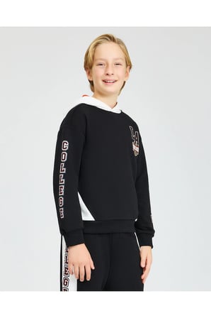 SKECHERS B LW Fleece Hoodie Sweatshirt SİYAH SWEATSHIRT SK242050-001