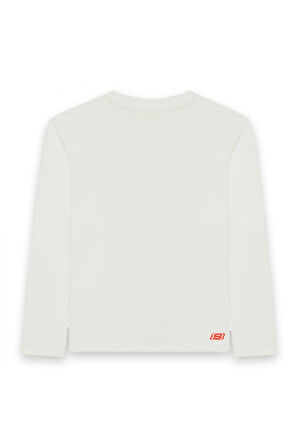 Skechers Sk242065 B Long Sleeve Beyaz Erkek Çocuk T-Shirt