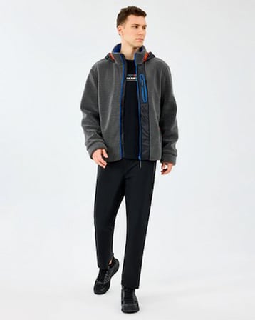 Skechers S242039-035 M Fleece Full Zip Sherpa Erkek Sweatshirt