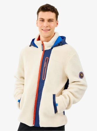 Skechers S242039-035 M Outdoor Fleece Full Zip Sherpa Erkek Mont