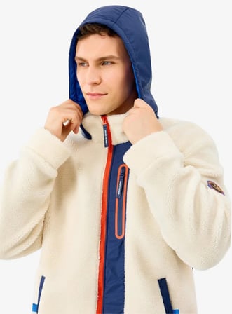 Skechers S242039-035 M Outdoor Fleece Full Zip Sherpa Erkek Mont