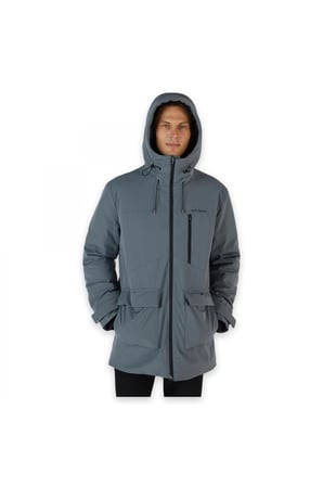 Skechers S242049 M Outerwear Coated Jacket Mont Antrasit Erkek Mont
