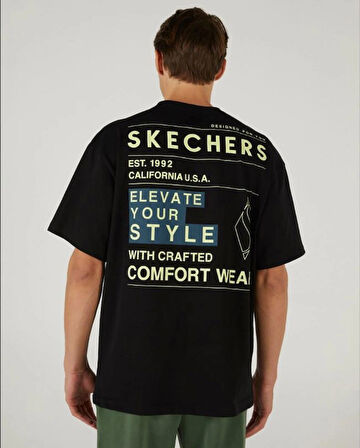 SKECHERS M Graphic Tee Heavy Weight Oversize T-shirt S242134-001