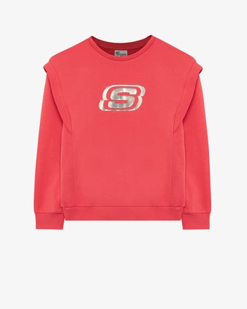 SKECHERS G Essential Crew Neck Sweatshirt PEMBE SWEATSHIRT SK232073-831