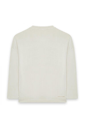 Skechers S242152 W Soft Touch Crew Neck  Beyaz Kadın Sweatshirt