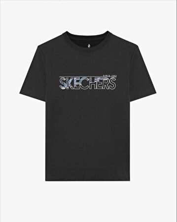 Skechers M Graphic Tee Light Weight Regular T-Shirt Erkek Siyah Tshirt S242139-001