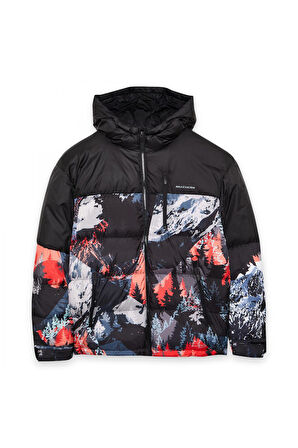 Skechers S242234 M Outerwear Puffer Jacket Siyah Erkek Mont