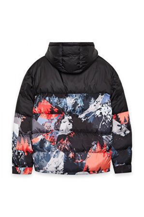 Skechers S242234 M Outerwear Puffer Jacket Siyah Erkek Mont