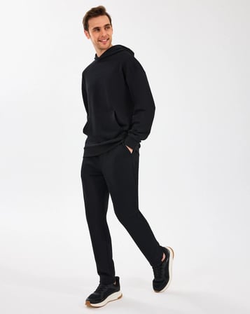 Skechers M Essential Hoodie Sweatshirt S242110-001 Erkek Kapüşonlu Sweatshirt