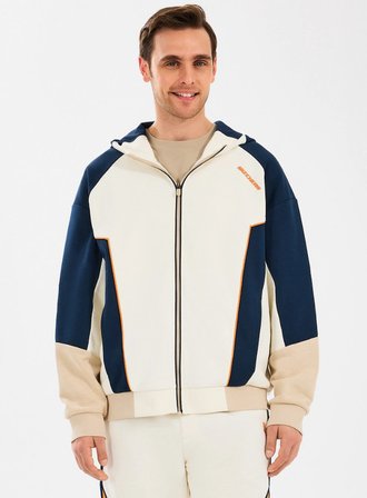 Skechers M Diagonel Lw Fleece Fullzip Hoodie Sweatshirt S2510027-102 Eşofman Üstü Erkek Ceket