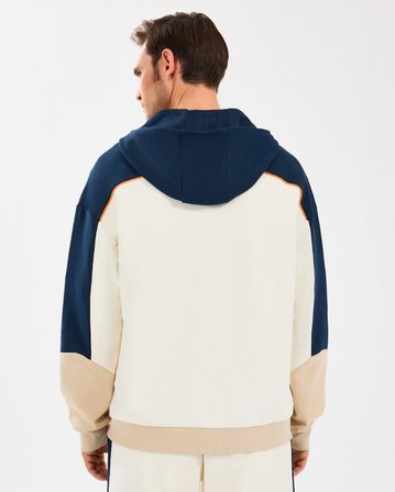 Skechers M Diagonel Lw Fleece Fullzip Hoodie Sweatshirt S2510027-102 Eşofman Üstü Erkek Ceket