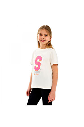 Skechers Sk2510016 G Graphıc Tee Beyaz Çocuk T-Shirt