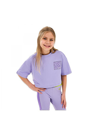 Skechers Sk2510017 G Graphıc Tee Crop Lila Çocuk T-Shirt