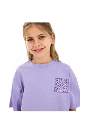Skechers Sk2510017 G Graphıc Tee Crop Lila Çocuk T-Shirt
