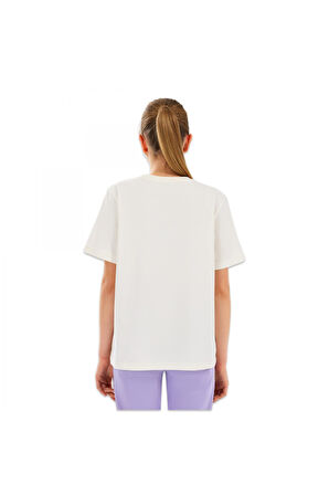 Skechers Sk2510022 G Graphic Tee Beyaz Kız Çocuk T-Shirt