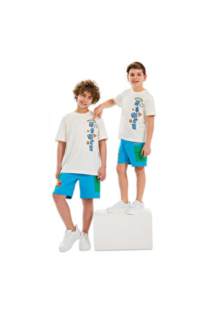 Skechers Sk2510028 B Graphic Tee Beyaz Erkek Çocuk T-Shirt