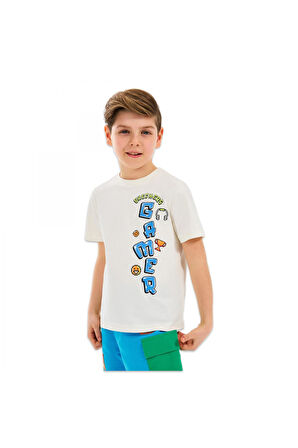Skechers Sk2510028 B Graphic Tee Beyaz Erkek Çocuk T-Shirt