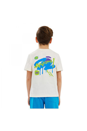 Skechers Sk2510030 B Graphic Tee Beyaz Erkek Çocuk T-Shirt