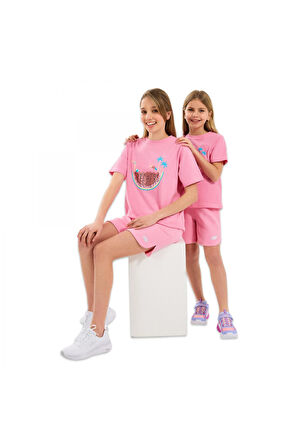 Skechers Sk2510044 G Lw Fleece Pembe Kız Çocuk Şort
