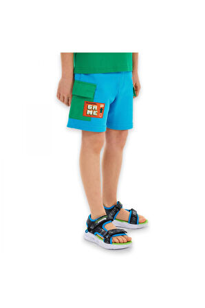 Skechers Sk2510046 B Lw Fleece Mavi Erkek Çocuk Şort