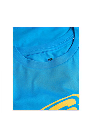 Skechers Sk2510113 B Regular Fit Graphic Tee Mavi Çocuk T-Shirt