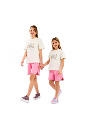 Skechers Sk2510115 G Regular Fit Graphic Tee Beyaz Çocuk T-Shirt