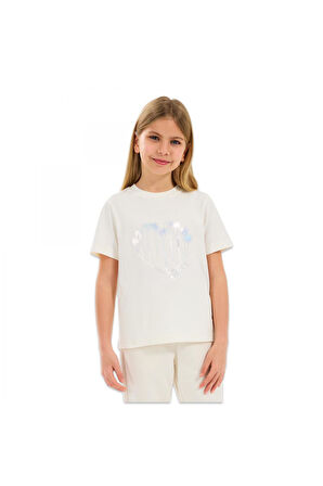 Skechers Sk2510122 G Graphıc Tee Beyaz Kız Çocuk T-Shirt