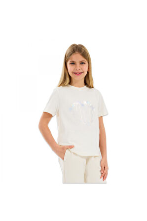 Skechers Sk2510122 G Graphıc Tee Beyaz Kız Çocuk T-Shirt