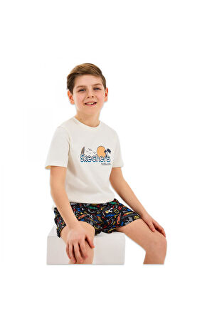 Skechers Sk2510134 B Graphıc Tee Beyaz Erkek Çocuk T-Shirt