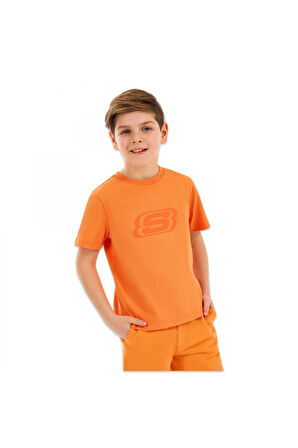 Skechers Sk232080 B Essentials Turuncu Çocuk T-Shirt