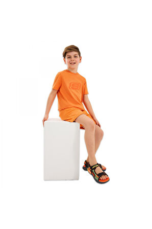 Skechers Sk232080 B Essentials Turuncu Çocuk T-Shirt