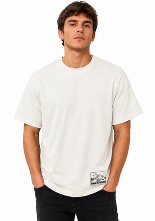 Skechers M Skypeak Crewneck Regular Box Logo T-Shirt S2620057-3855 Erkek Tişort