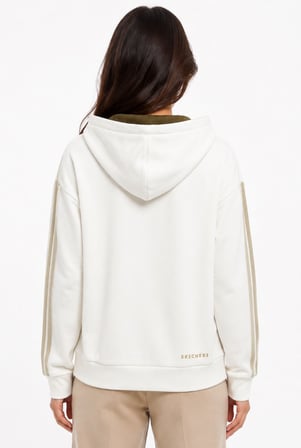 Skechers S2620121-3855 W Stripe Zip Hoodie Kapüşonlu Fermuarlı Sweatshirt Kadın Sweatshirt