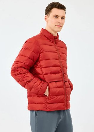 Skechers M Essential Outerwear Padded Jacket S231242-3912 Erkek Mont
