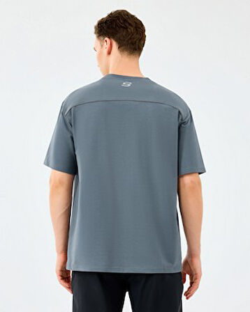 Skechers S231094-3998 M Graphic Tee Reflect Logo Oversize Erkek Tişört