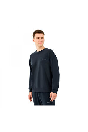 Skechers S2510041 M Loose Crewneck Sweat Siyah Erkek Sweatshirt
