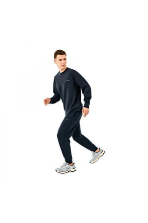 Skechers S2510041 M Loose Crewneck Sweat Siyah Erkek Sweatshirt