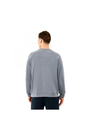 Skechers S2510041 M Loose Crewneck Sweat Gri Erkek Sweatshirt