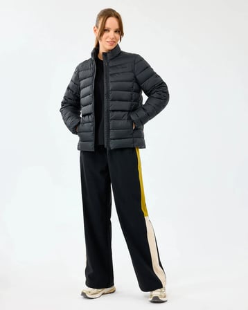 Skechers W Essential Outerwear Padded Jacket S231240-3817 Kadın Siyah Dolgulu Şişme Mont