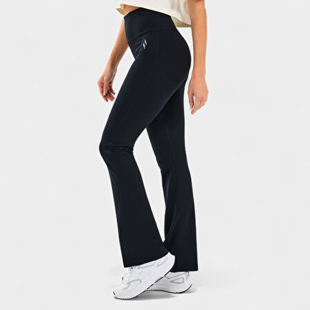 Skechers W Basic Flare Legging Kadın Siyah Tayt S2510201
