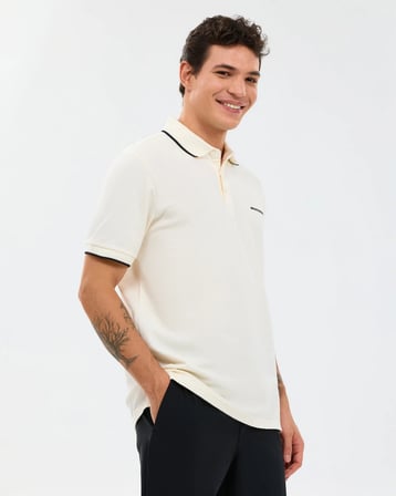 Skechers S2610078-3855 M Piping Detail Erkek Polo Tişört