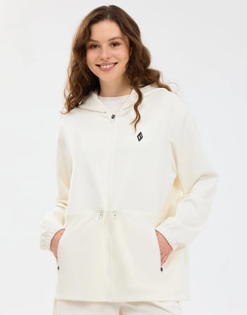 Skechers S2610026-3855 W Soft Touch Full Zip Fermuarlı Kapüşonlu Kadın Sweatshirt