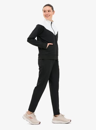 Skechers Performance Coll. W Track Suit Set Kadın Siyah Eşofman Takımı