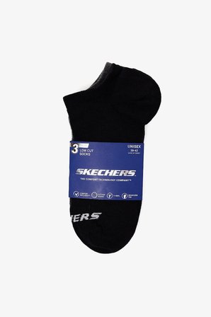 Skechers Pamuklu Logolu 3 Pack Çorap Unisex ÇORAP S25203153 700 Siyah-Lacivert-Gri