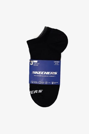 Skechers Pamuklu Logolu 3 Pack Çorap Unisex ÇORAP S25203153 700 Siyah-Lacivert-Gri