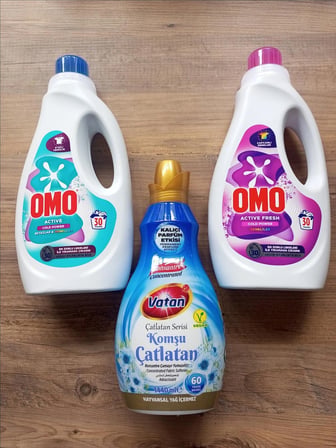 OMO ACTİVE - ACTİVE FRESH 1500ml 2li + VATAN KOMŞU ÇATLATAN 1.440ml = 3lü