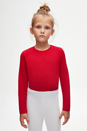 Beyaz Basic Kız Çocuk Yazlık Tayt